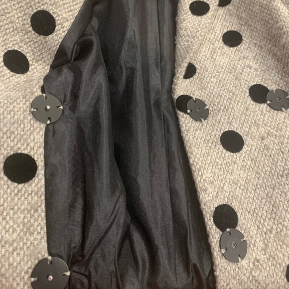 ASOS Polka Dot Coat Size 4 - Picture 7 of 8